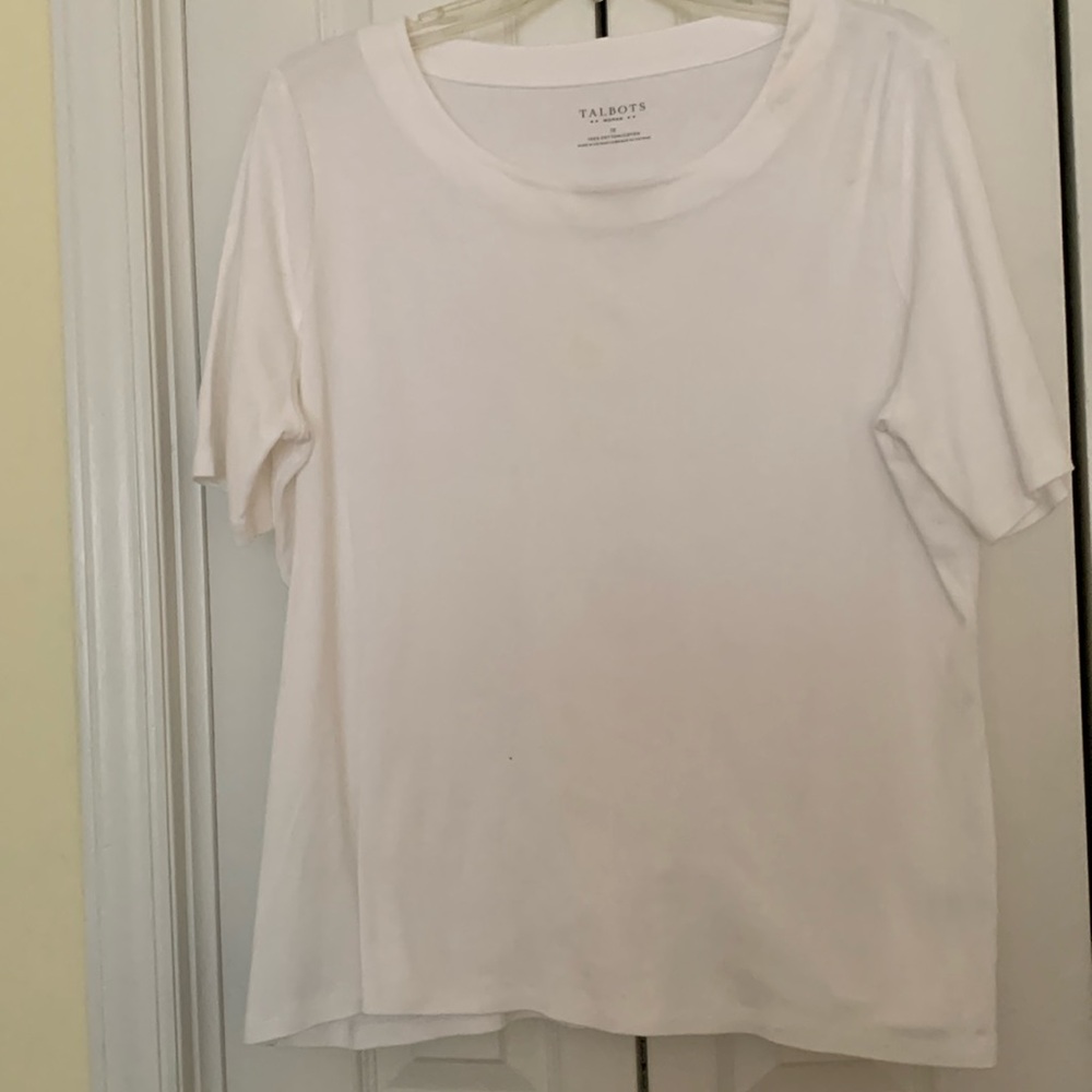 Talbots 1X women’s white T style top